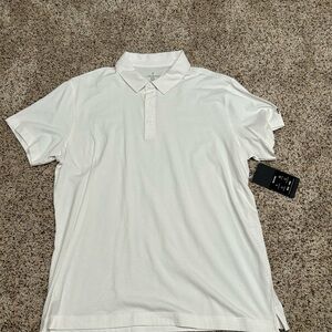 Fabletics Classic White Polo Shirt